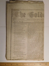 Amazing Rockford, Illinois Antique May 10, 1873 Newspaper The Golden Censer picture