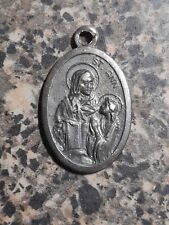 Vintage St Ann Pray For Us Italy Medal picture