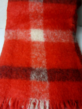 Vintage Hudsons Bay Company 100% Mohair Blanket Plaid 62