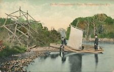NARRAGANSETT PIER RI - On The Pettaquamscutt River Postcard picture