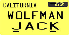 American Graffiti Wolfman Jack 1962 CA License plate picture