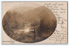 1906 Scenic View At Spring Glen New York NY RPPC Photo Posted Antique Postcard picture