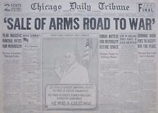 10-1939 WWII October 3 SALE OF ARMS ROAD TO WAR. DEATH TAKES CHICAGO CARDINAL  picture