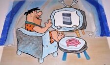 Vintage Flintstones Cel Hanna Barbera Original Production Winston Cigarettes picture