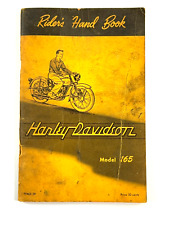 vtg 1958 Harley Davidson Rider's Handbook Model 165 motorcycle  picture