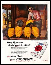 1947 Lucky Strike Cigarettes Vintage PRINT AD Tobacco Art Painting Joseph Hirsch picture