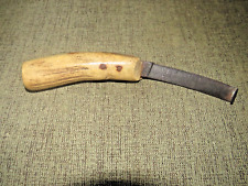 ANTIQUE VINTAGE 1800s IXL WOSTENHOLM HORSE HOOF KNIFE WITH HORN ANTLER HANDLE picture