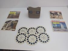 Vintage GAF Viewmaster Viewer View Master Tan Brown 1970s With Reels Yellowstone picture