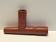 Vintage Antique Native American Indian Catlinite Redstone Pipe; Lot 4 picture