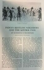 1911 India Khyber Pass Fort of Ali-Musjid Afghans illustrated picture