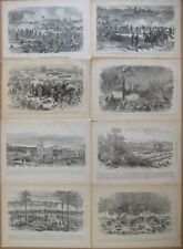 8 Original Antique Lithographs VIRGINIA CIVIL WAR BATTLES 1861-1864 Petersburg picture
