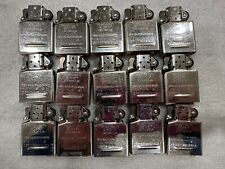 (15) Zippo Chrome Lighter Inserts New Never struck Lot Of (15) Vintage Year 2012 picture