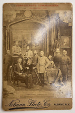 Antique C 1885 Confederate Commanders Generals Civil War Composite Cabinet Photo picture
