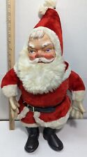 Vtg 1950's Rushton My Toy Christmas Santa Claus Push Rubber Face Hands Boot 24
