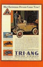 Nostalgia Postcard 1930 Magazine advert for Tri-Ang Motor cars, Repro Card NS10 picture