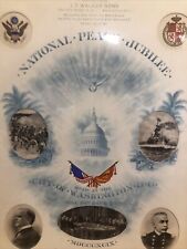 National peace jubilee 1899 Washington DC May 23 24th and 25th poster picture