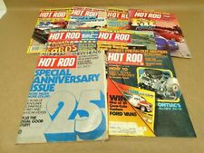 Vintage Hot Rod 1972-1985 Magazine Lot  Drag Racing Chevrolet Ford 25th Pontiac  picture