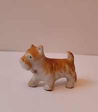 Vintage 1950s Scottish Terrier Ceramic Dog Figurine picture