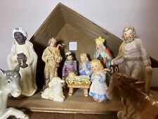Vintage Goebel Hummel 11 Piece Nativity Set, w/ House, Mat, Tmk4, Nice Condition picture