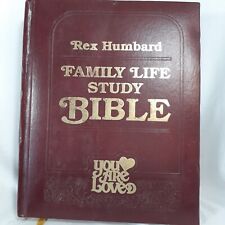Vintage Rex Humbard Family Life Study Bible You Are Loved KJV 1982 Leather Cover picture