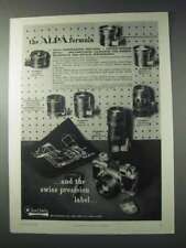 1959 Alpa Camera and Lenses Ad - The Formula picture