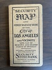 Vintage Map Of Los Angeles 1908 Rare 