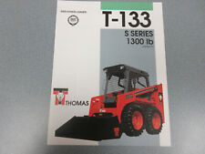 Thomas T-133 Skid Steer Loader Brochure 4 pages picture