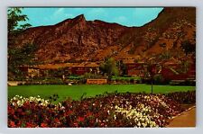 Provo UT-Utah, Brigham Young University, Wasatch Mountains Vintage Postcard picture