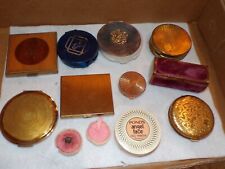 Vintage Powder Compact Lot Ladies Powder Lipstick Holder & More  [c460] picture