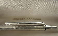 Pen Sphere Silver 835 Solid Corpo Guillocchè IN Button Antique picture