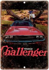 1970 Dodge Challenger Vintage Car Ad Reproduction Metal Sign A212 picture