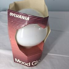 Vtg 70s NEW Sylvania Mood Glo Globe Round Clear Light Bulb G40 5