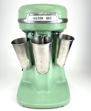 VTG Hamilton Beach 40DM Milkshake Malt Mixer Jadeite Triple Head Drink Mixer picture