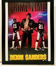 Deion Sanders Prime Time Costacos Brothers 8.5x11 FRAMED Print Vintage 80s picture