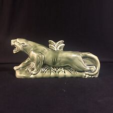 MCM Vintage Green Panther TV Lamp #1426 picture