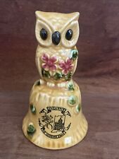 Vintage Owl Bell Indiana “The Hoosier State”Souvenir Made In Japan picture