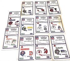 Vintage NFL Hot Iron Transfer Pattern Pretty Punch Embroidery NFC AFC Lot of 11 picture