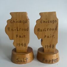 Chicago Railroad Fair 1948 Salt & Pepper Shakers picture