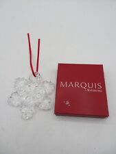 Waterford Crystal Marquis Annual Snowflake Ornament w/Box Stellar Snowflake picture
