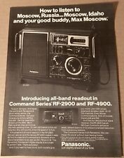 1979 Panasonic Short Wave Radio Command Series RF-2900 print ad advertisement picture