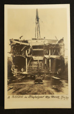 SS Suevic in Trafalgar Dry Dock Wreckage Postcard RPPC Ocean Liner 1907 picture