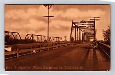 Alameda Co CA-California, Bridges At Niles, Antique, Vintage Postcard picture