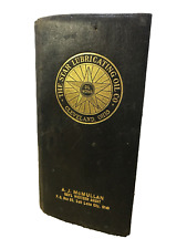 The STAR LUBRICATING OIL 1913 Western Agent Calender Memo Leather Trifold Book picture