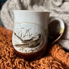 Vintage Otagiri Pheasant Stoneware Coffee Cup Mug Tankard picture