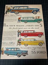 Vintage 1955 Ford Print Ad picture