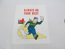 Vtg 1950s Hayes School Wall Posters Good Manners Always do Your Best Study picture