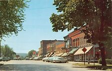 Mansfield PA Pennsylvania Main Street Downtown Rexall Pharmacy Vtg Postcard D37 picture