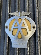 Vintage AA Autombile Association London Auto Car Badge Emblem 0L16160 picture