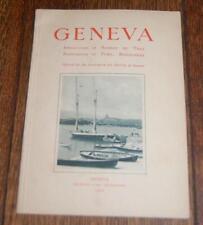 RARE 1922 GENEVA. TOURIST SETTLER  BROCHURE BOOK BOOKLET ROBERT DE TRAZ picture