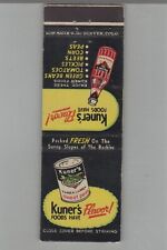 Matchbook Cover Kuner's Foods Have Flavor Sunny Slopes Of The Rockies picture